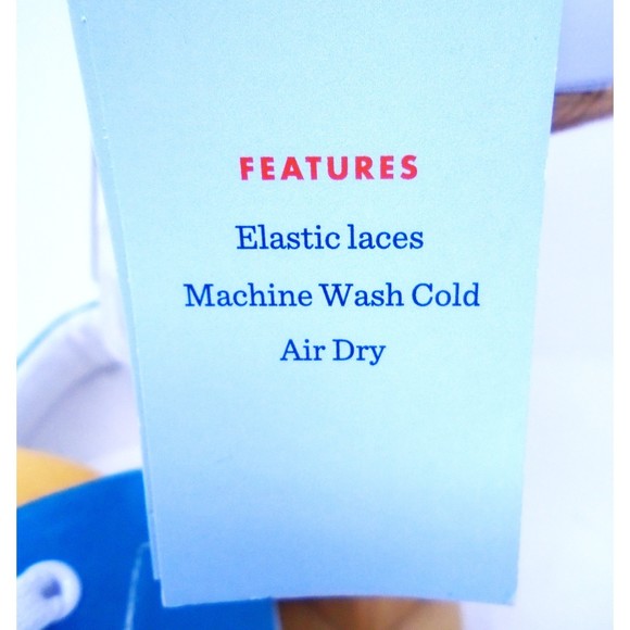 Brand New Cat & Jack Blue/Aqua/Orange Boys Size 6 Shoes/Sneakers Elastic Laces - Picture 9 of 9